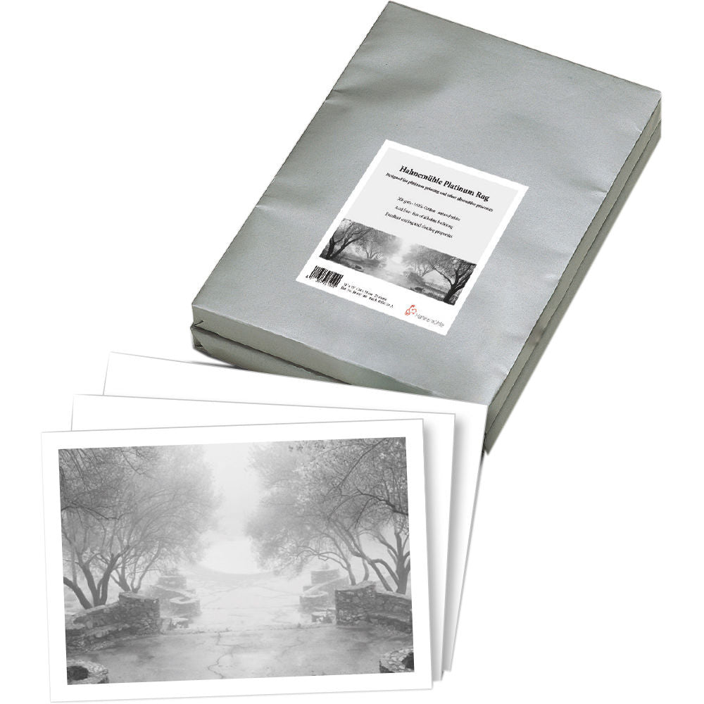 Hahnemuhle Platinum Rag Paper 300gsm | 8" x 10", 25 Sheets