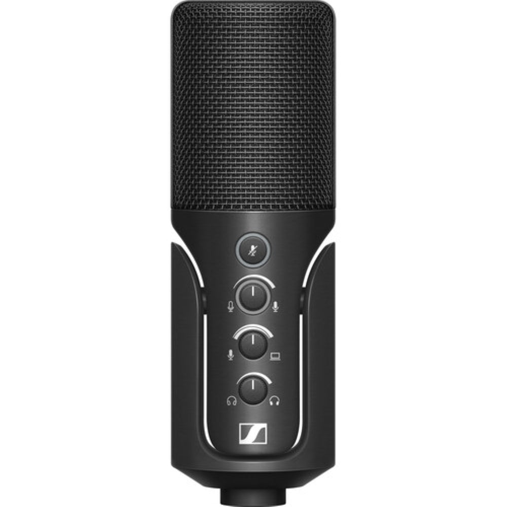 Sennheiser Profile USB Condenser Microphone Streaming Set with Boom Arm Bundle with Studio Headphones + U-Shaped Pop Filter + Cleaning Cloth (4 Items)