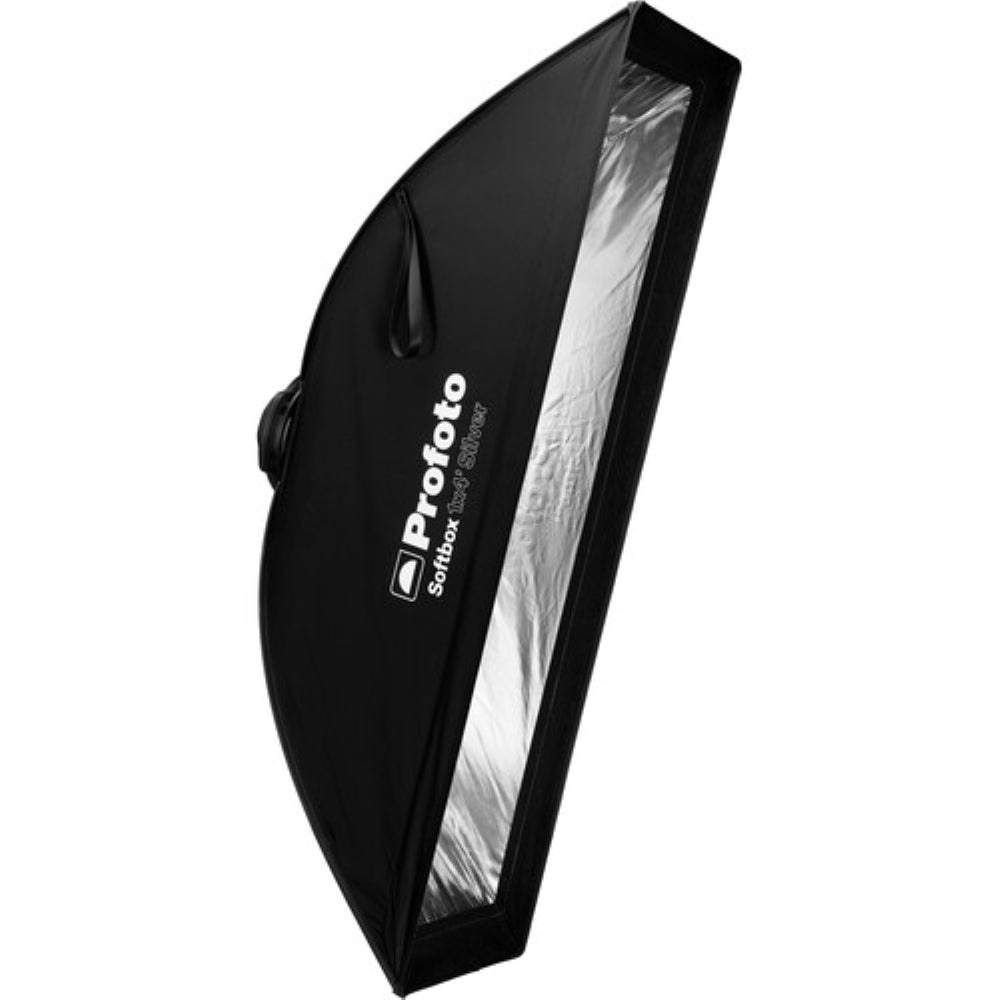 Profoto Strip Softbox | 1 x 4', Silver Interior