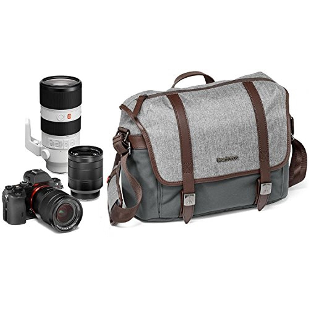 Manfrotto Windsor Camera Messenger Bag | Small, Gray