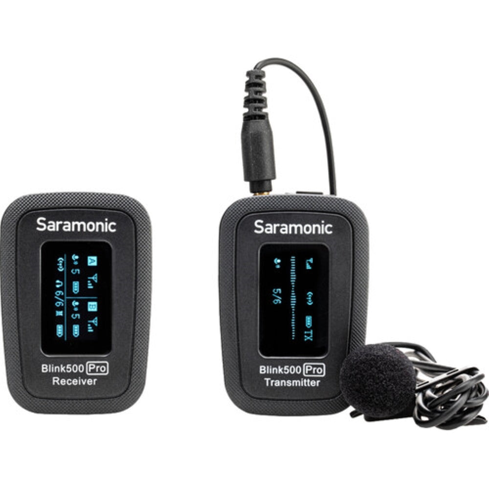 Saramonic Blink 500 Pro B1 Digital Camera-Mount Wireless Omni Lavalier Microphone System | 2.4 GHz, Black