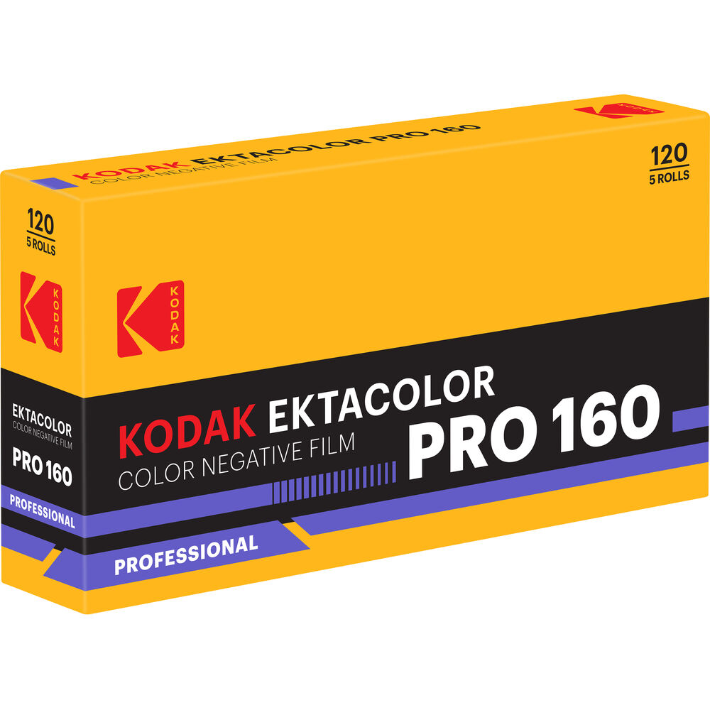 Kodak Ektacolor Pro 160 Color Negative Film | 120 Roll Film, 5-Pack