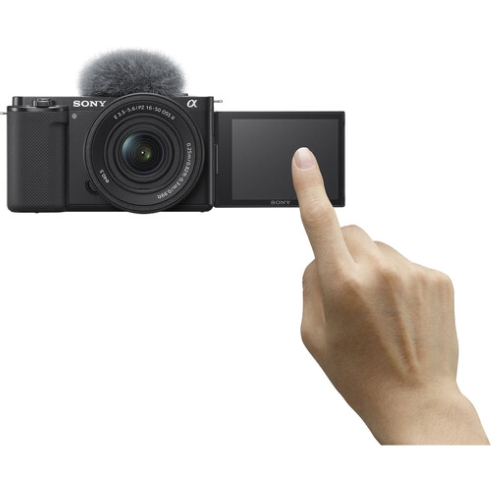 Sony ZV-E10 Mirrorless Camera with 16-50mm f/3.5-5.6 II Lens | Black