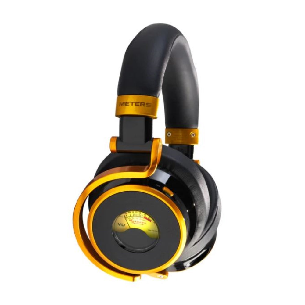 Meters OV-1-B-Connect Over-Ear Active Noise Canceling Bluetooth Headphones | Limited Edition Black & Gold