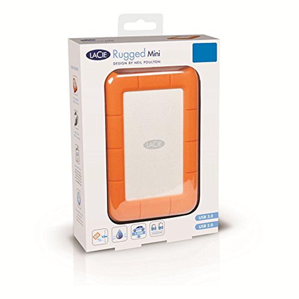 LaCie 1TB Rugged Mini USB 3.0 External Hard Drive