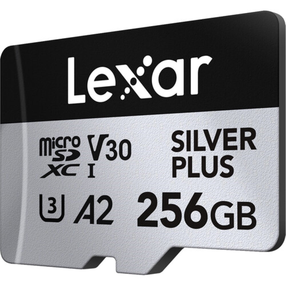 Lexar 256GB Professional SILVER PLUS UHS-I microSDXC Memory Card with SD Adapter
