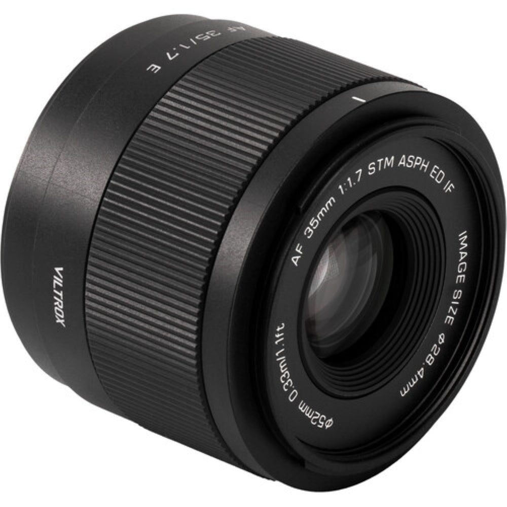 Viltrox AF 35mm f/1.7 E Lens Compatible with Sony E Mount Bundle with UV Filter + Lens Cap Keeper + Cleaning Kit + Cleaning Cloth (5 Items)