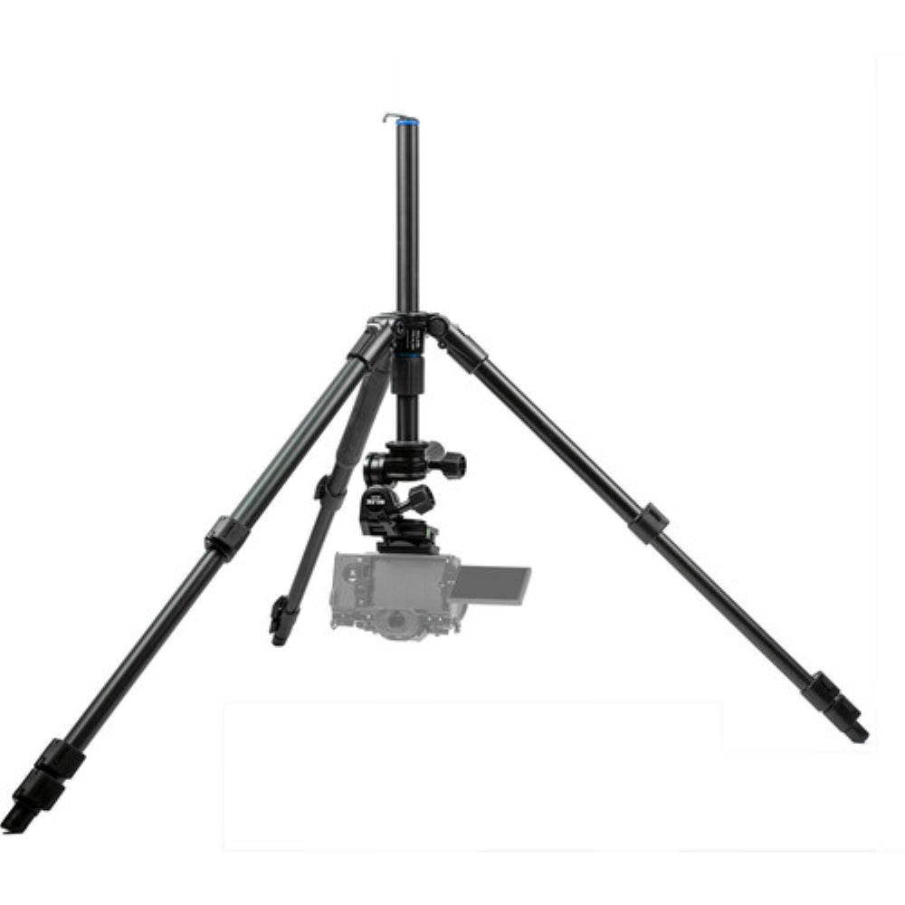 Slik Pro AL-324-3W Aluminum 4-Section Tripod with Arca-Type 3-Way Pan-Tilt Head