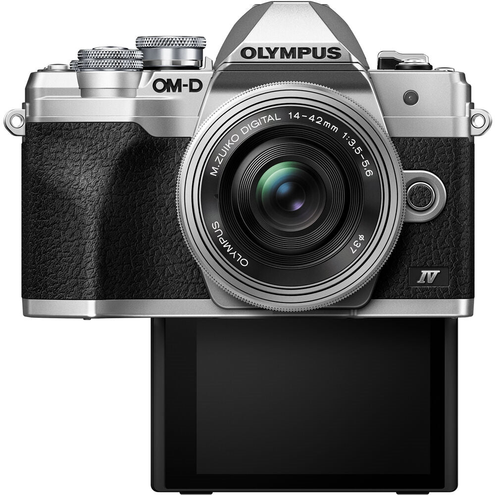 Olympus OM-D E-M10 Mark IV Mirrorless Digital Camera with 14-42mm Lens | Silver