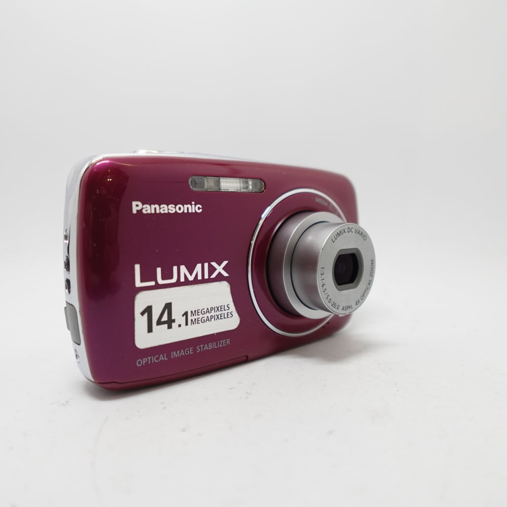 Used Panasonic Lumix DMC-S3 Digital Point and Shoot Camera | Red | U8