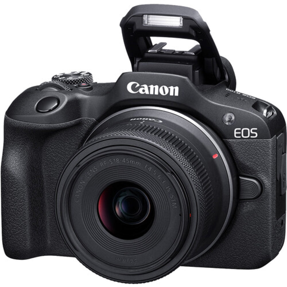 Canon EOS R100 Mirrorless Camera with 18-45mm Lens Bundled with 64GB Memory Card & Camera Bag (3 Items)