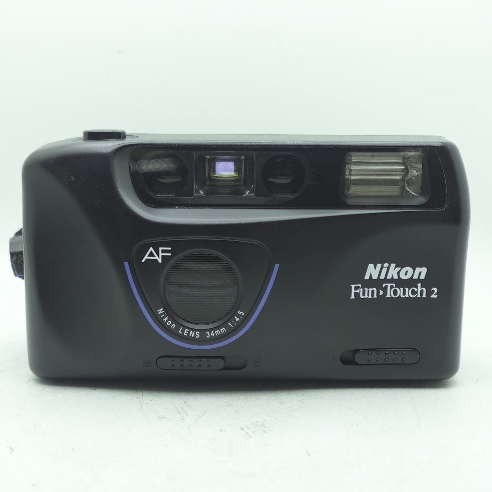 Used Nikon Fun Touch 2 AF 35mm Point and Shoot Camera | Blue | U9