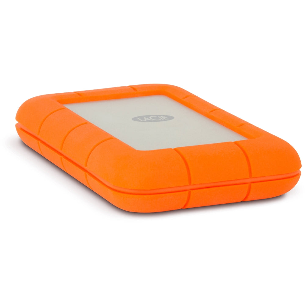 LaCie Rugged 1TB SSD Portable Hard Drive with Integrated Thunderbolt Cable & USB 3.0 Port