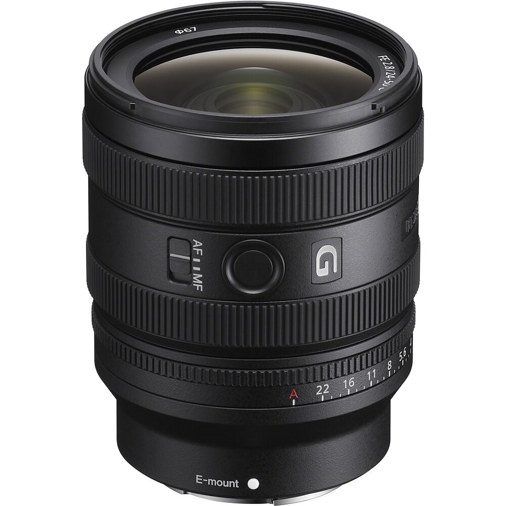 Sony FE 24-50mm f/2.8 G Lens Compatible with Sony E Mount Bundled with 67mm Filter + Lens Cap Keeper + Deluxe Cleaning Kit - Blower, Lens Pen, Brush & Case + Cleaning Cloth