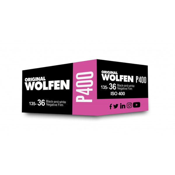 Wolfen P400 Black and White Film | 35mm Roll Film, 36 Exposures