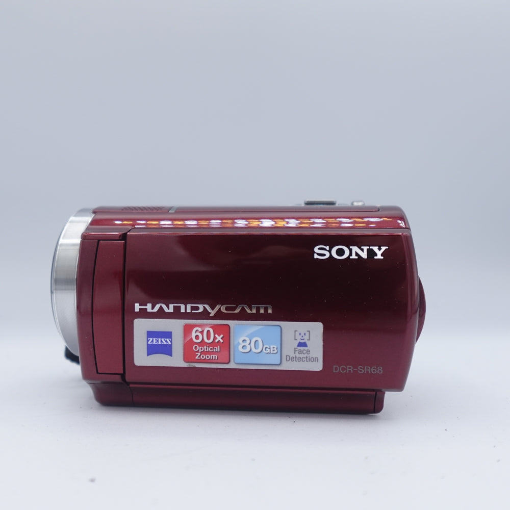 Used Sony DCR-SR68 Handycam Digital Movie Camera | Red | U8+