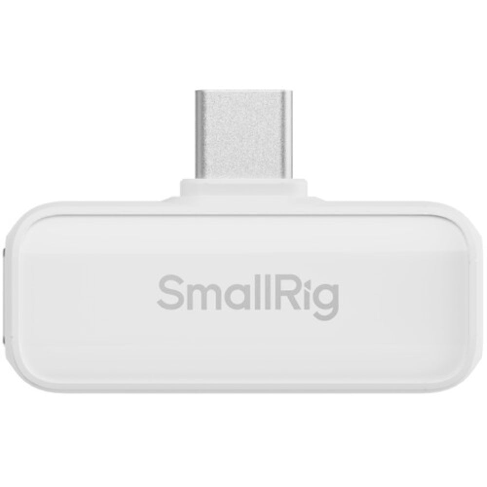 SmallRig S 60 2-Person Wireless Microphone System with USB-C Connector for Mobile Devices | 2.4 GHz, White
