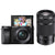 Sony Alpha a6100 Mirrorless Digital Camera with 16-50mm and 55-210mm Lenses