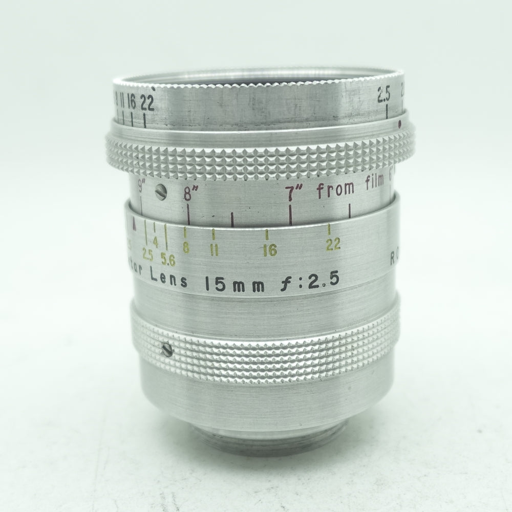 Used kodak Cine Ektar Lens 15mm f/2.5 | C-mount | U8