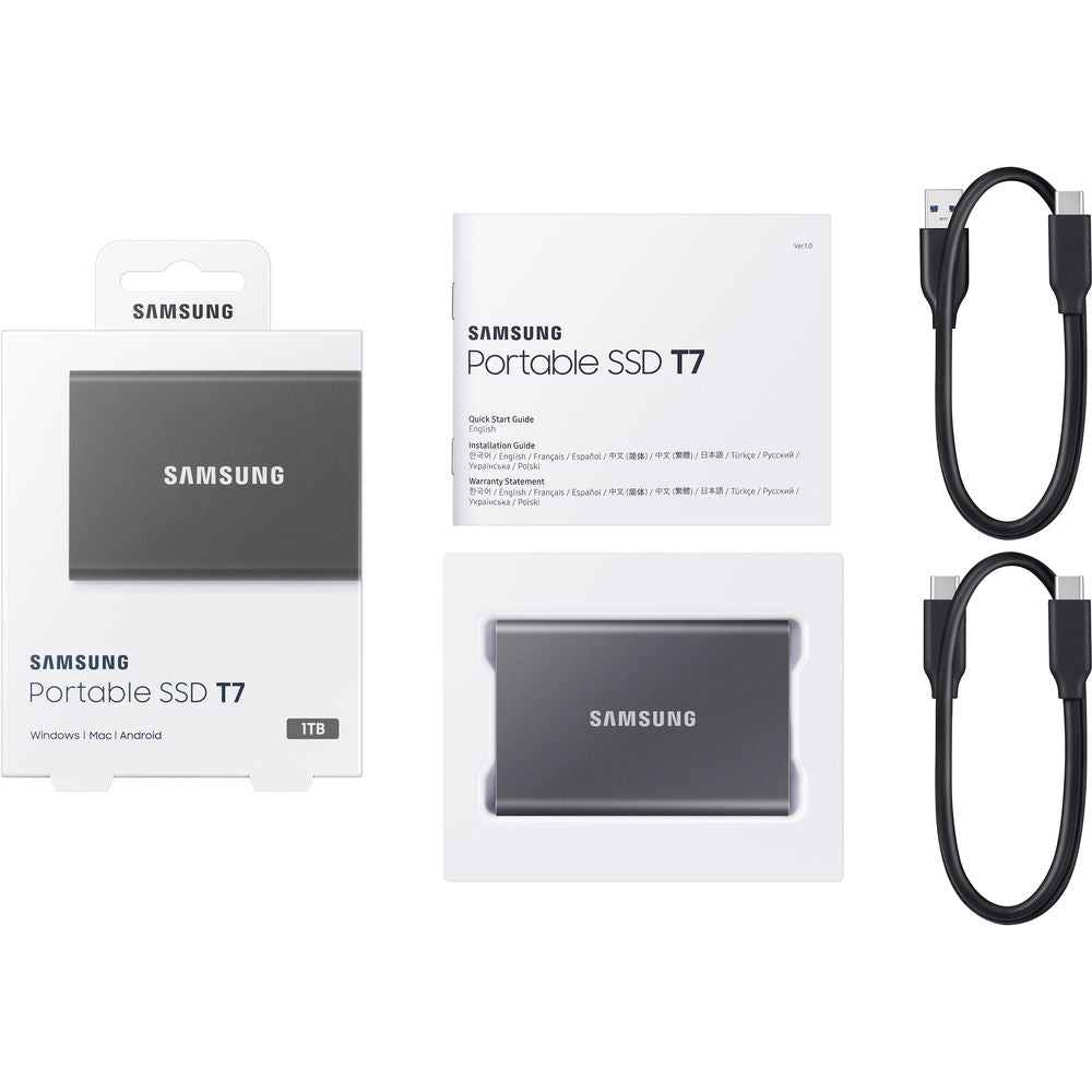 Samsung 1TB T7 Portable SSD | Titan Gray
