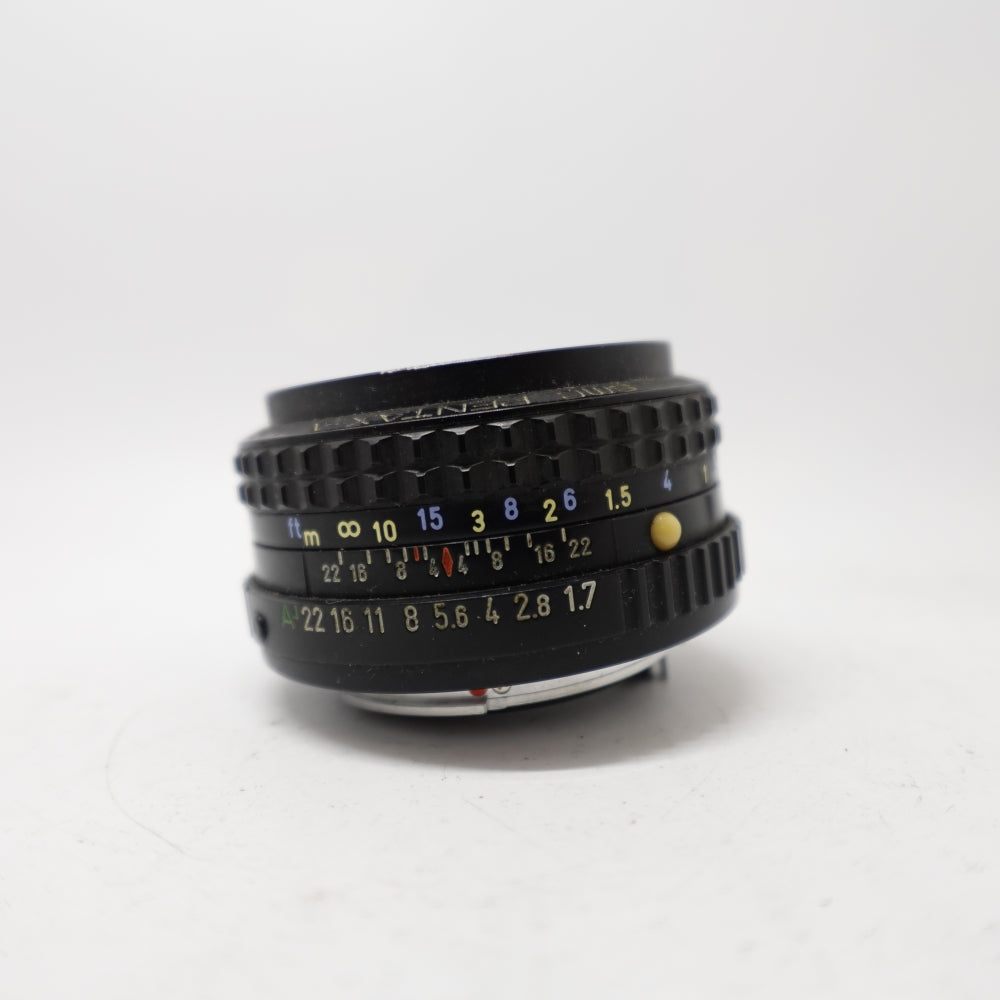 Used SMC Pentax-A 50mm f/1.7 SLR Camera Lens | Black | U8