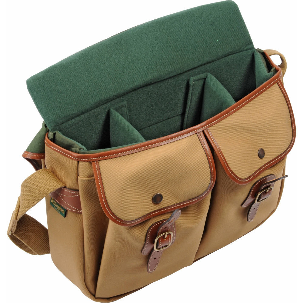 Billingham Hadley Shoulder Bag | Khaki / Tan Leather, Large