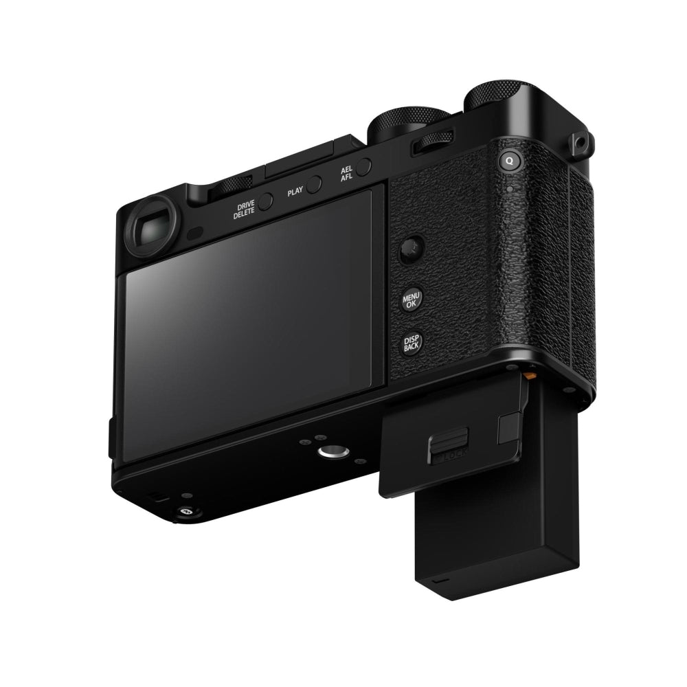 FUJIFILM X-E5 Mirrorless Camera (Black) Bundle with Viltrox AF 35mm f/1.7 XF Lens + UV Filter + 64GB Memory Card + Memory Card Case + Battery Charger + Camera Bag + Cleaning Kit (12 Items)