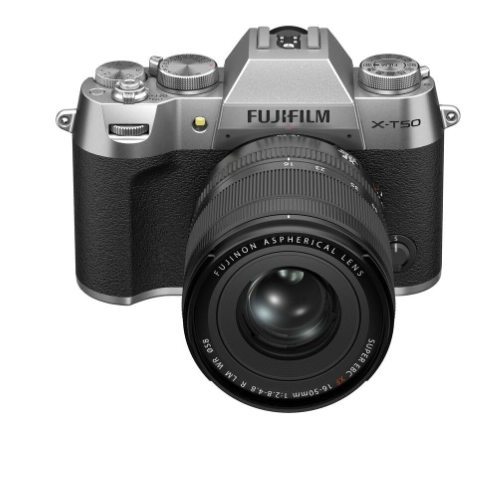 FUJIFILM X-T50 Mirrorless Camera with XF 16-50mm f/2.8-4.8 Lens | Silver