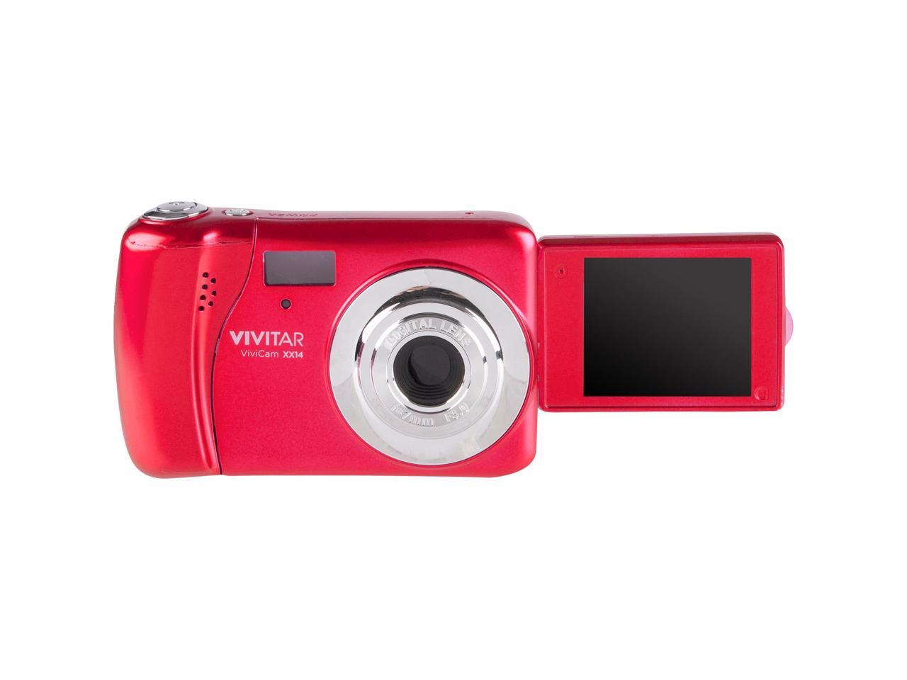 Vivitar ViviCam VXX14 Selfie Digital Camera (Red)