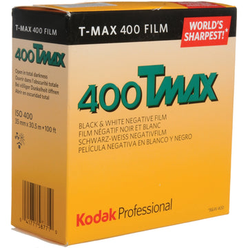 Kodak Professional T-Max 400 Black and White Negative Film | 35mm Roll Film, 100' Roll, Single Roll 100'