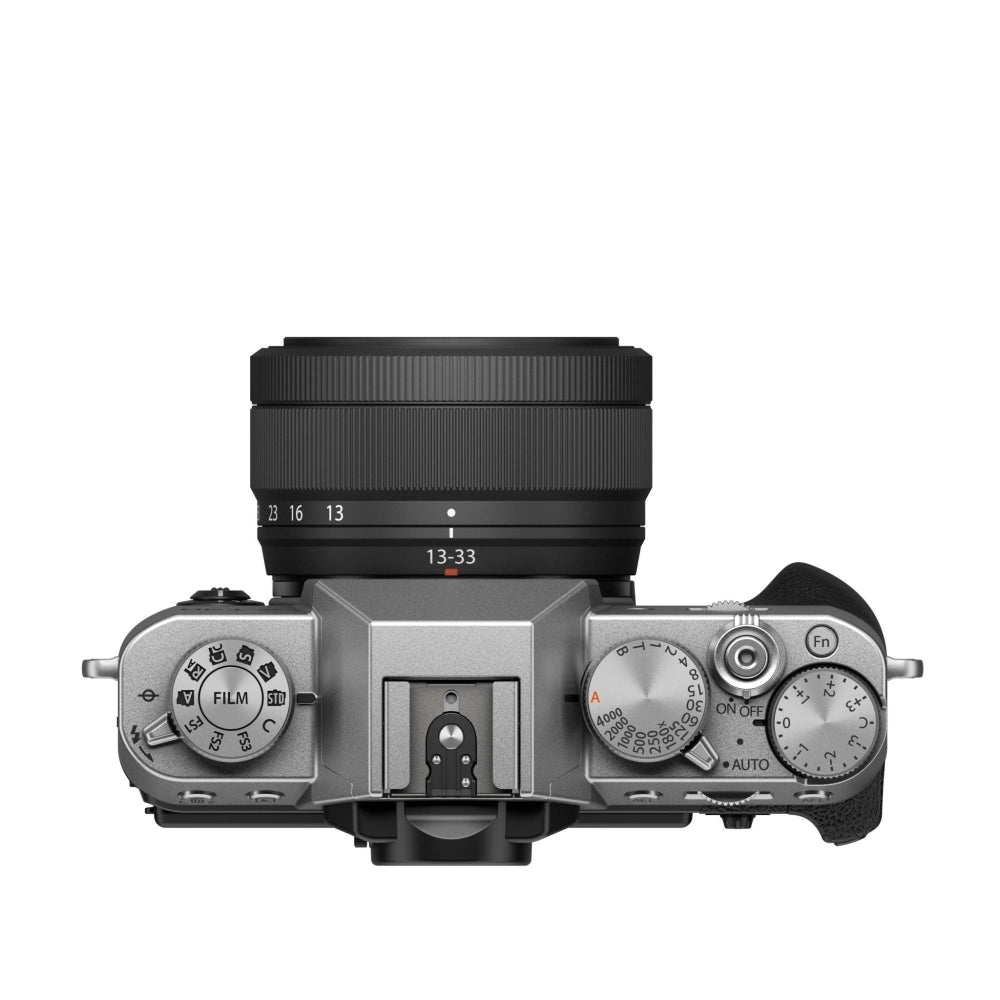 FUJIFILM X-T30 III Mirrorless Camera with XC 13-33mm Lens (Silver) Bundle with 64GB Memory Card + UV Filter + Battery Charger + Card Reader + Cap Keeper + Camera Bag + Cleaning Kit (11 Items)