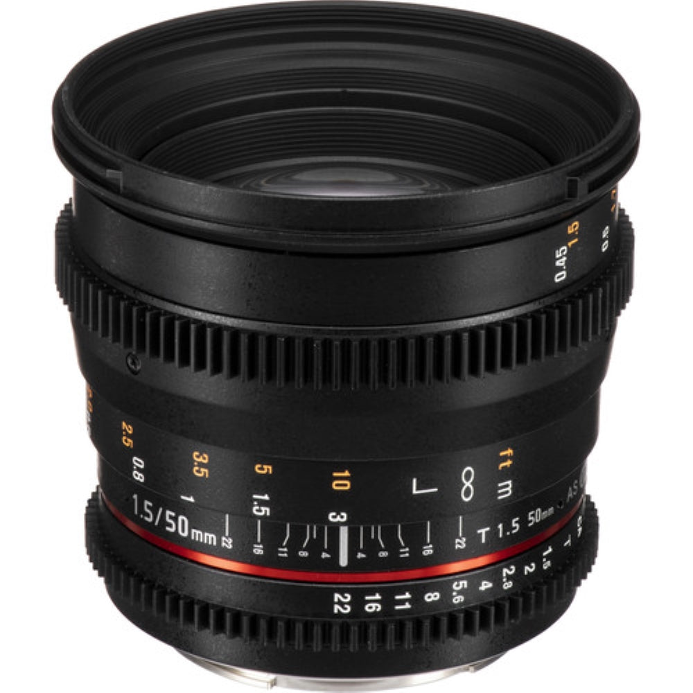 Rokinon 50mm T1.5 AS UMC Cine DS Lens for Canon EF Mount