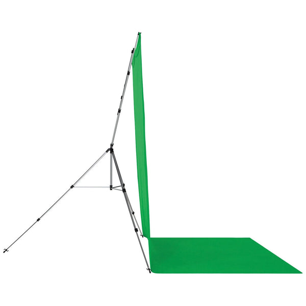 Westcott X-Drop Pro Water-Resistant Backdrop Sweep Kit | Chroma-Key Green, 8 x 13'