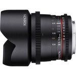 Rokinon 10mm T3.1 Cine DS Lens with Nikon F Mount for APS-C