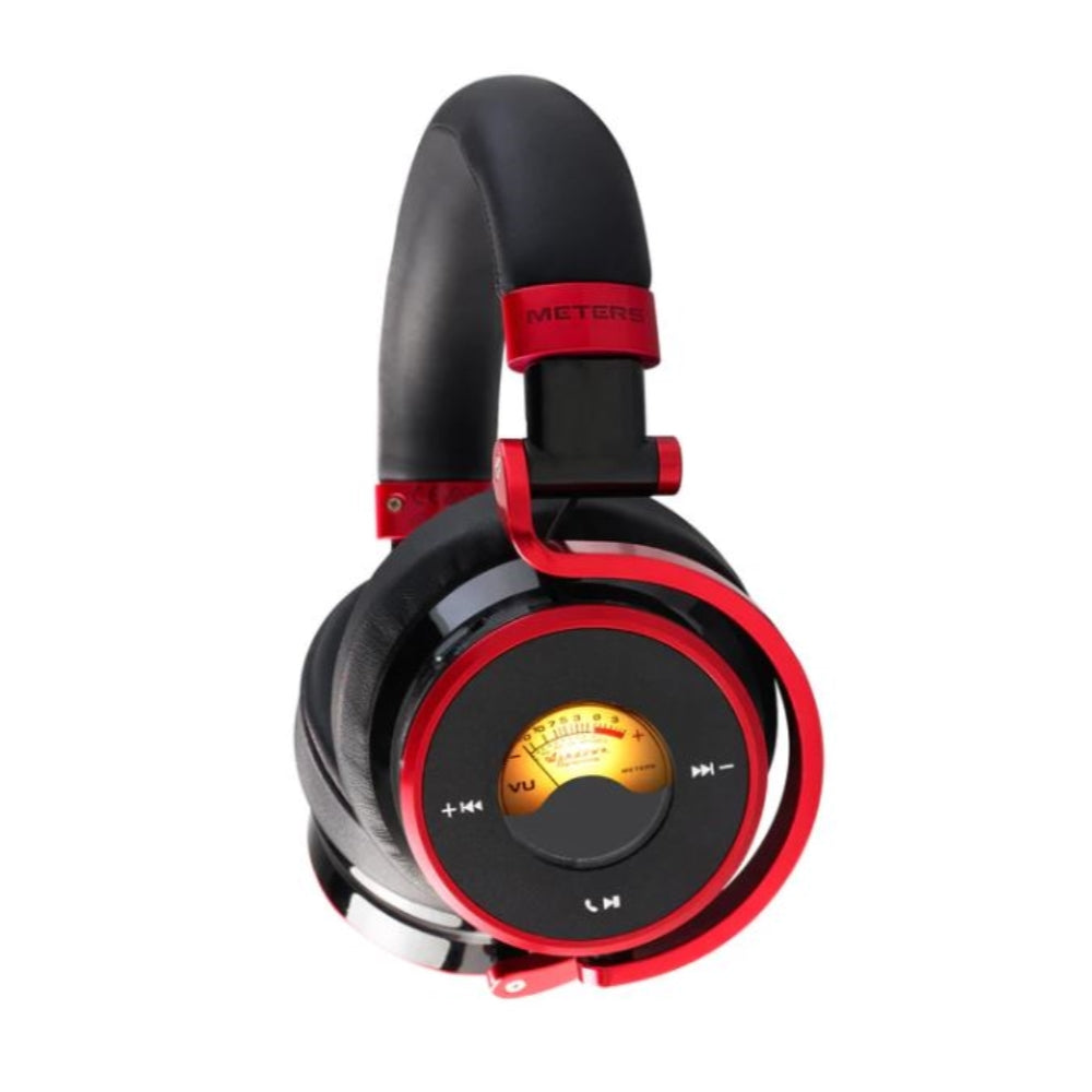 Meters OV-1-B-Connect Over-Ear Active Noise Canceling Bluetooth Headphones | Limited Edition Black & Red