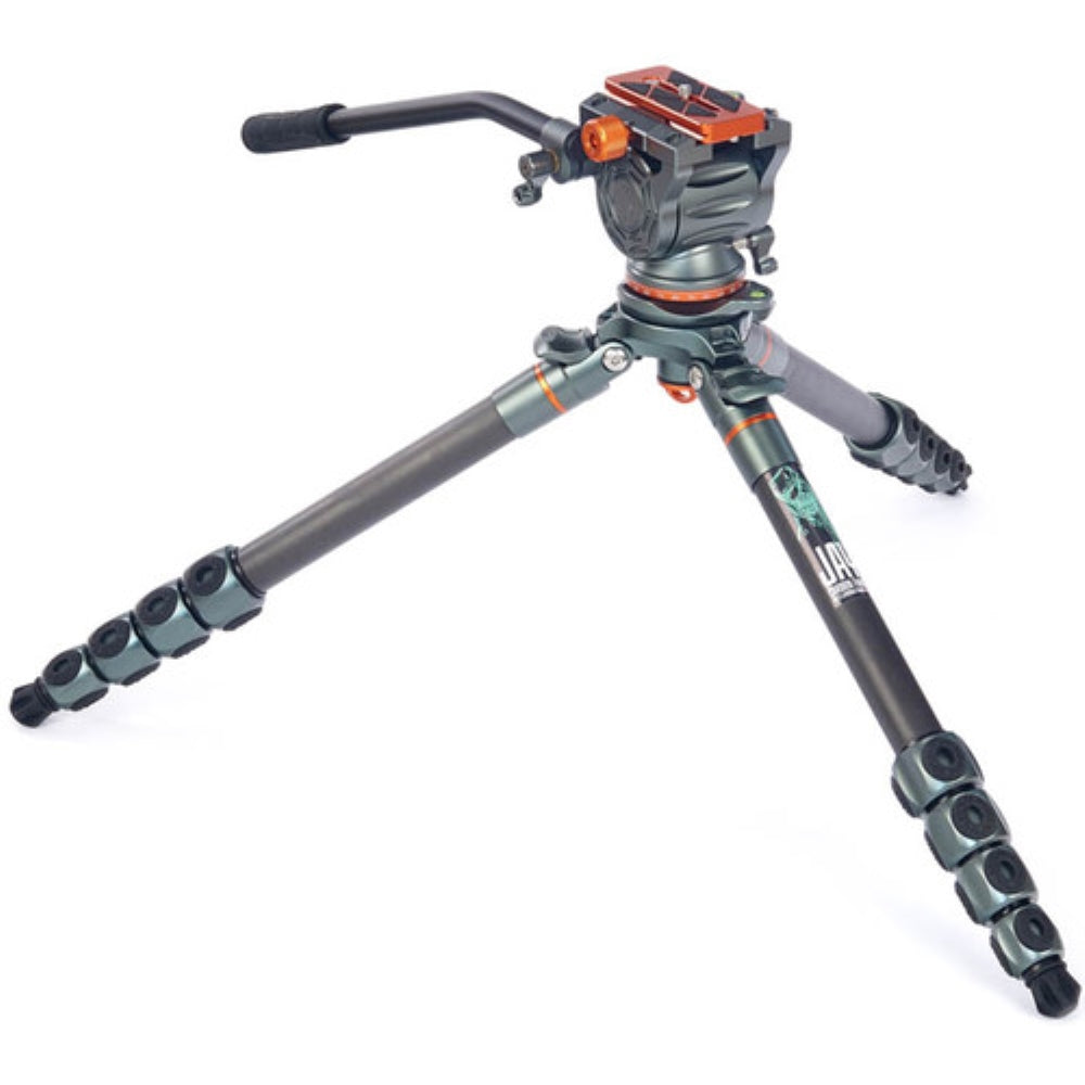 3 Legged Thing Jay Carbon Fiber Tripod with Quick Leveling Base and AirHed Cine-A Fluid Head System