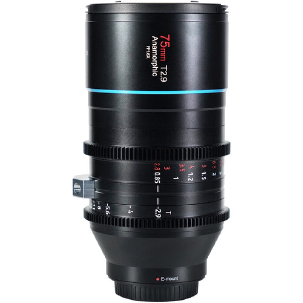 Sirui 75mm T2.9 Full Frame 1.6x Anamorphic Lens | Sony E