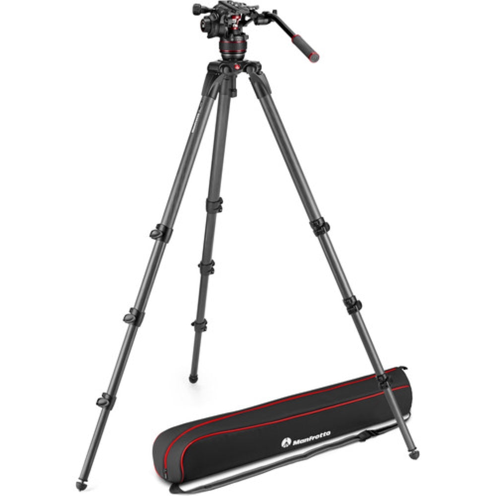 Manfrotto 608 Nitrotech Fluid Video Head and 536 Carbon Fiber Single Leg Tripod