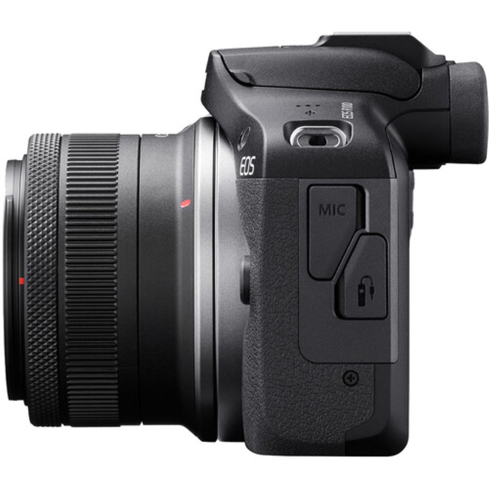 Canon EOS R100 Mirrorless Camera with 18-45mm and 55-210mm Lenses Bundled with 64GB Memory Card & Camera Bag (3 Items)