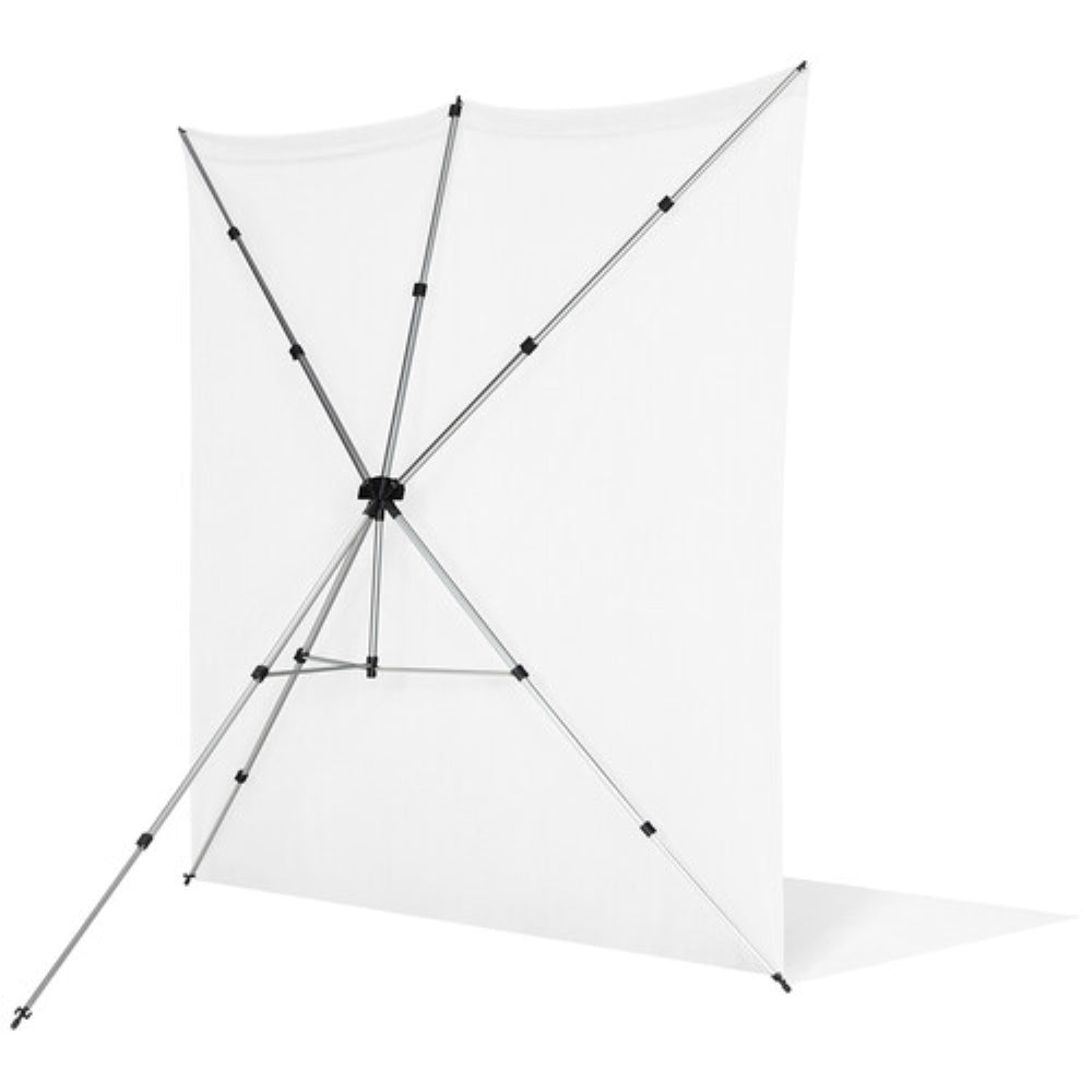 Westcott X-Drop Pro Water-Resistant Backdrop Sweep Kit | High-Key White, 8 x 13'