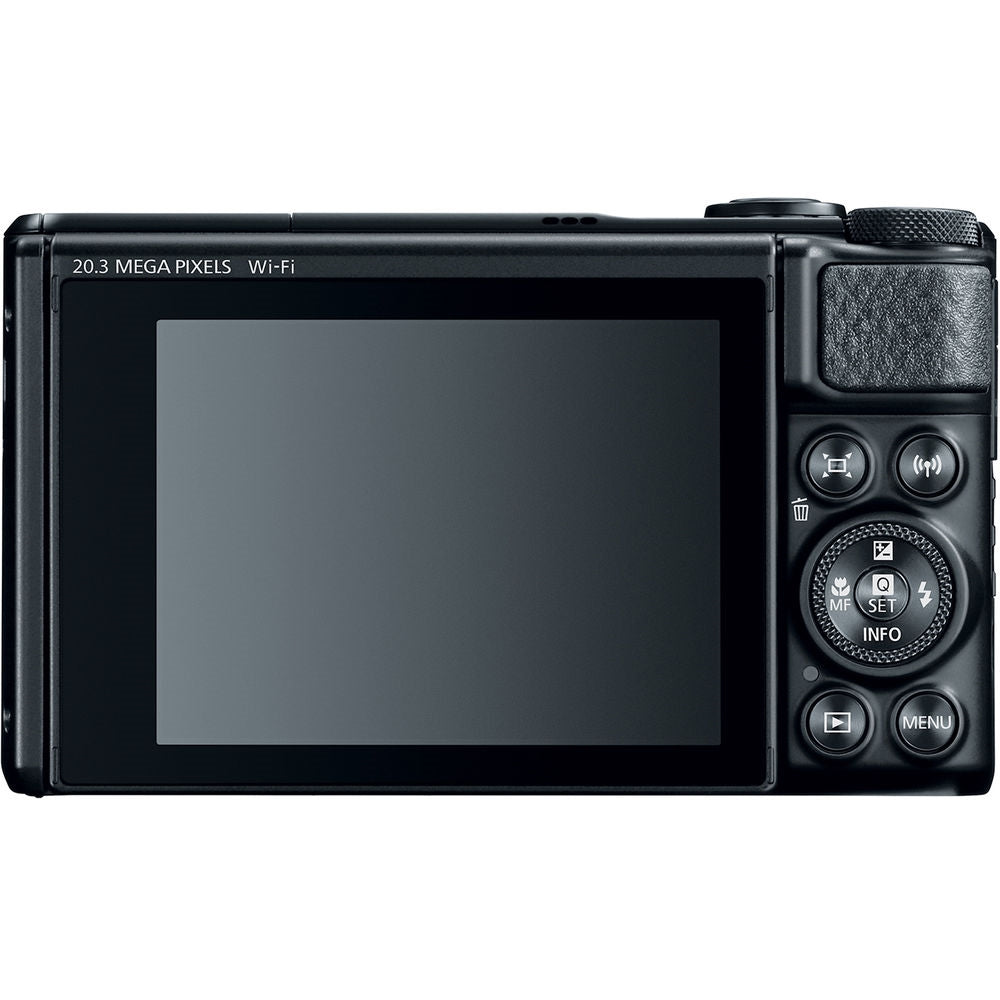 Canon PowerShot SX740 HS Digital Camera | Black Bundled with 64GB Memory Card + Digital Camera Pouch + Cleaning Kit - Blower, Lens Pen, Brush & Case (4 Items)