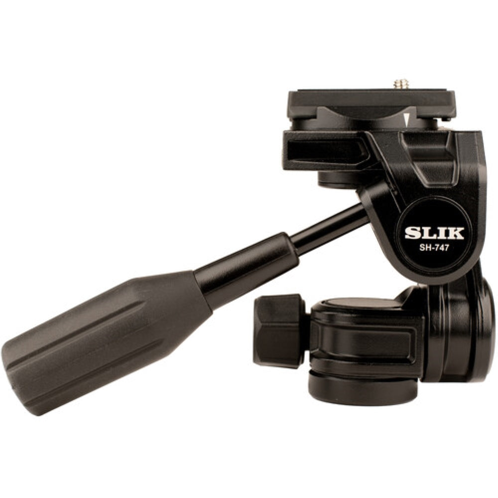 Slik Pro AL-324-3W Aluminum 4-Section Tripod with Arca-Type 3-Way Pan-Tilt Head