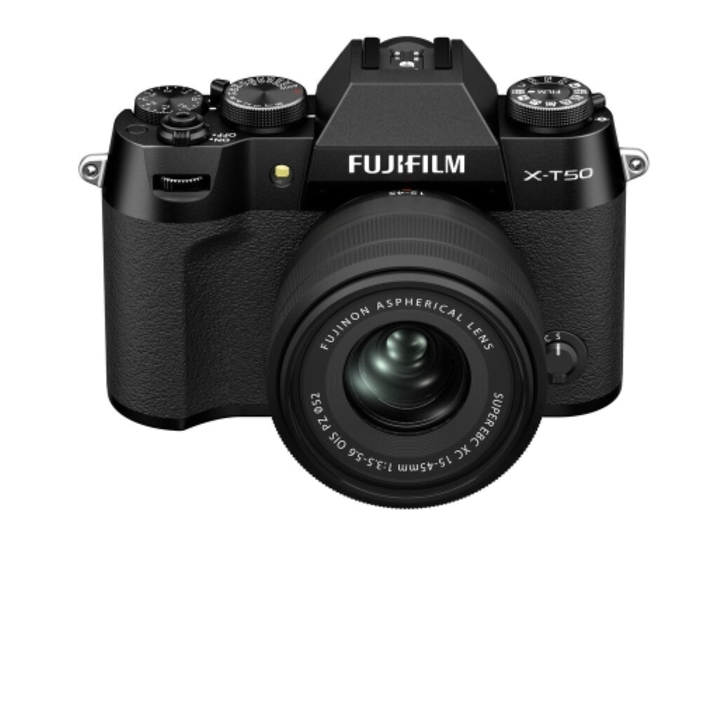 Fujifilm X-T50 Mirrorless Camera w/ XC 15-45mm f/3.5-5.6 OIS PZ Lens | Black