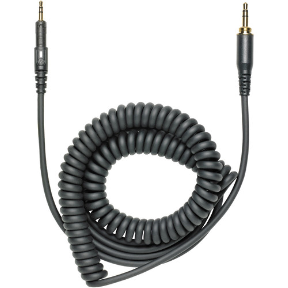 Audio-Technica HP-CC Cable for ATH-M40x and ATH-M50x Headphones | Black, Coiled