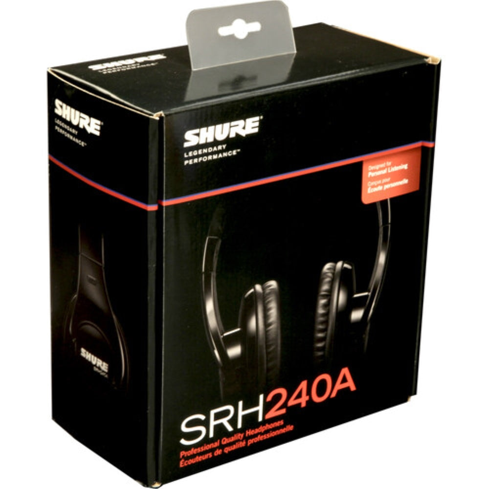 Shure SRH240A Closed-Back Over-Ear Headphones | New Packaging