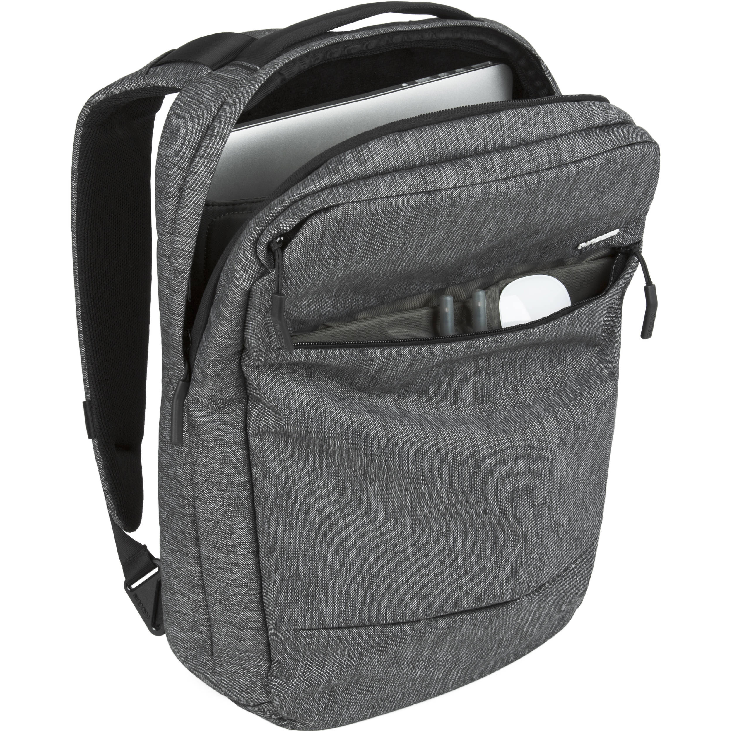 Incase City Compact Backpack for 15" MacBook Pro | Heather Black/Gunmetal Gray