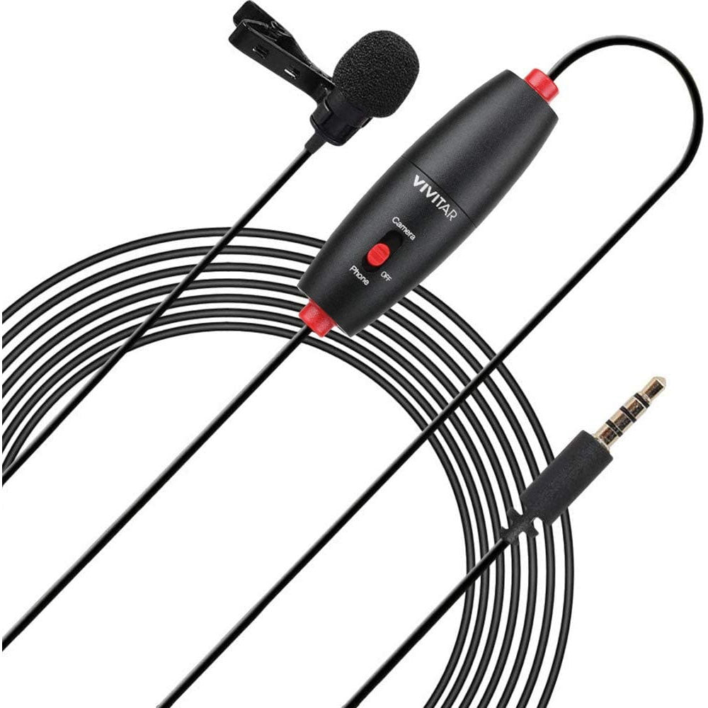 Vivitar MIC-703L Mini Lavalier Streaming Microphone