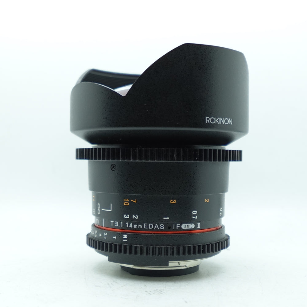 Used Rokinon 14mm T/3.1 ED AS II | Nikon-F | U8