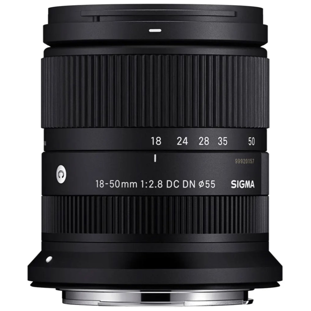 Sigma 18-50mm f/2.8 DC DN Contemporary Lens | Canon RF Mount Bundled with UV Filter + Photo Starter Kit + Cleaning Cloth (4 Items)