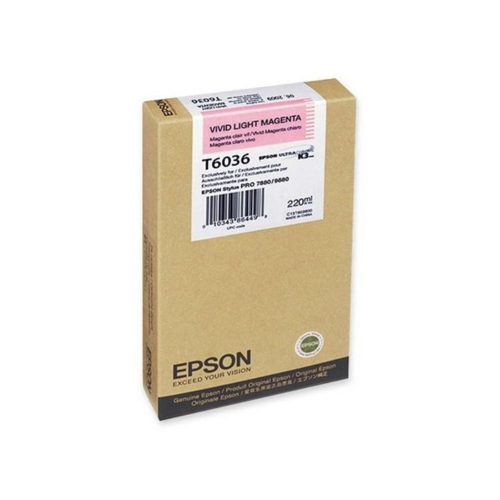 Epson T603B00 Magenta UltraChrome K3 Ink Cartridge | 220 ml